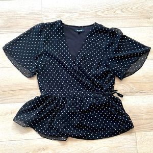 Madewell peplum blouse